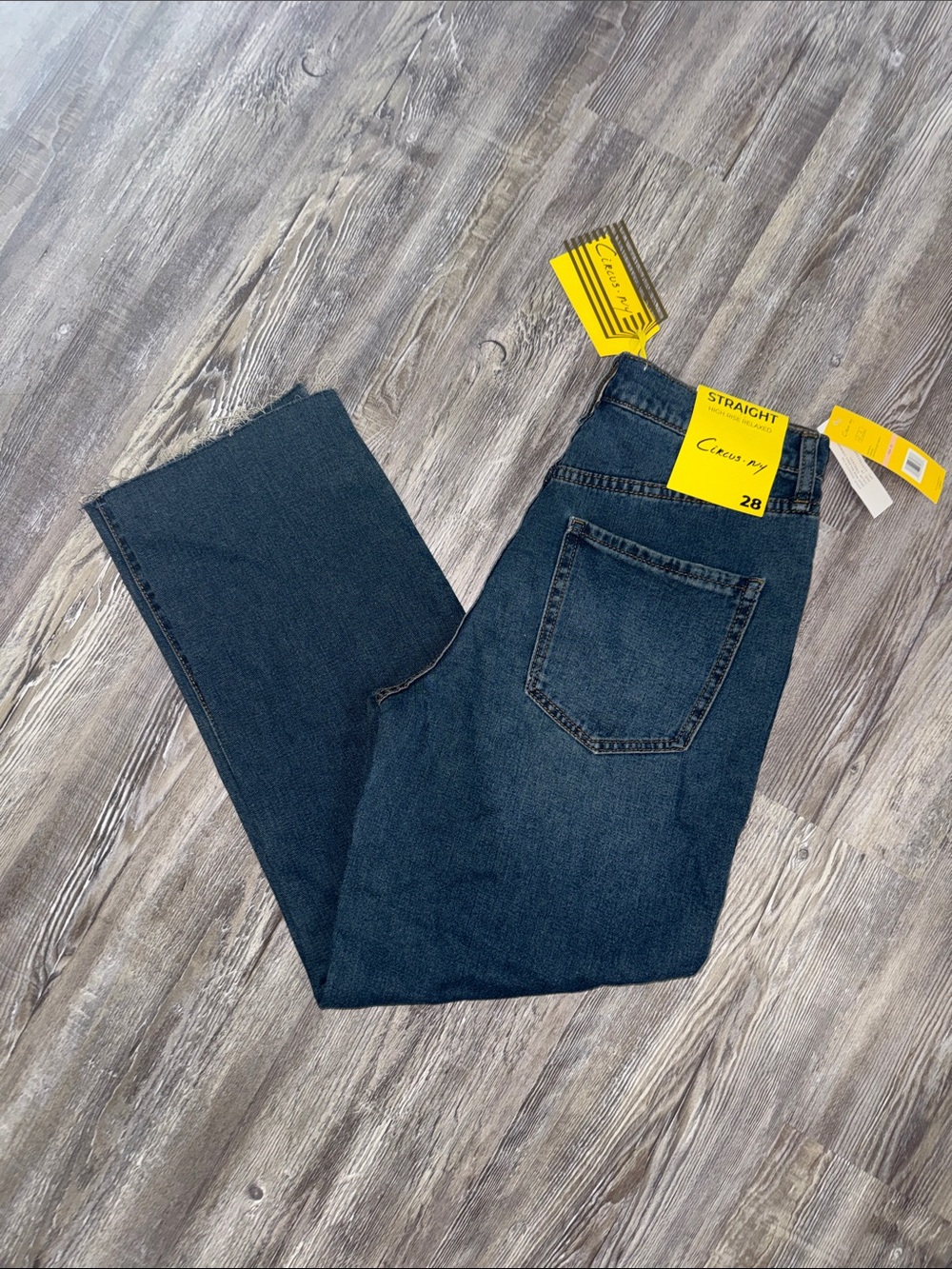 NWT Circus NY Dark Blue Straight Wide Leg Jeans